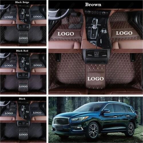 Custom Car Floor Mat for INFINITI QX30 QX50 QX56 QX60 QX70 QX80 ESQ JX FX35 EX35 JX35 Auto Foot Pads Carpet Cover Car Floor Mats