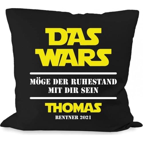 Square Canvas Pillowcase 26 Inch Soft Cushion Cover The Wars May Retirement with You His Desired Name Ornamental Pillow