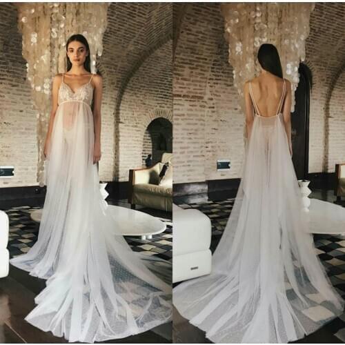 Summer Bathrobes for Women Nightwear Ivory Lace Appliqued Sleepwear Sleeveless Women Soft Sexy