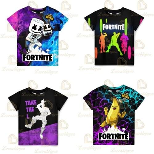 Summer Fashion Men Women Children T-shirt Fortnite 3D Short Sleeve Print T Shirt Casual Boy Girl Kids Tops Cool Streetwear Tee