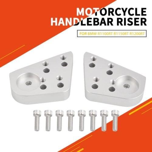 Motorcycle Accessories Parts Silver Handlebar Riser For BMW R1200RT R1150RT R1100RT R1100R R1150R R 1100 1150 1200RT