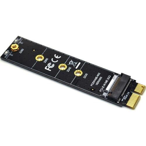 New M.2 NVME SSD Adapter NVMe to PCI-E 3.0 X1 Full Speed Riser Card M Key Connector M.2 Heatsink Support 2230 2242 2260 2280 SSD