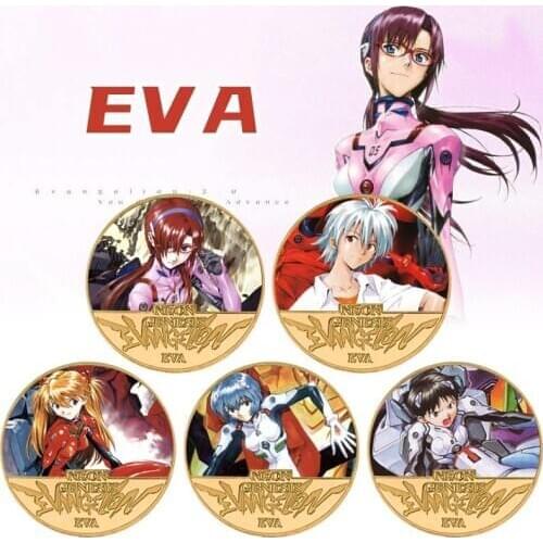 Hot Sale Japanese Anime Gold Plated Coin Collectibles with Coin Case Medal Challenge Coins Original Souvenir Gifts Set
