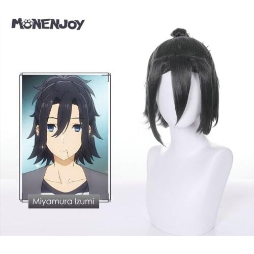 Monenjoy Hori San To Miyamura Kun Miyamura Izumi Cosplay Wig Black Short Cos Hair