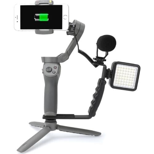 Durable L Shaped Phone Stabilizer Stand Holder Expansion Bracket for DJI Osmo Mobile 2 3 Device Accessories