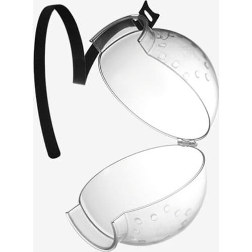 Transparent Breathable Cat Muzzle Anti Bite Grooming Hood Mask Bath Tool