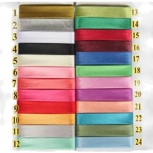 15MM(5/8") Width Polyester Satin Ironed Single Fold Bias Binding/Bias Tape For Garment Quilt Cloth Sewing And Craft Making Diy