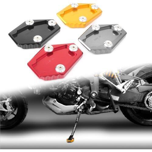 CNC Kickstand Enlarger Side Stand Pad Extension Pad Plate for DUCATI Monster 795/796/821/1200/1200S & Multistrada 1200/1200S