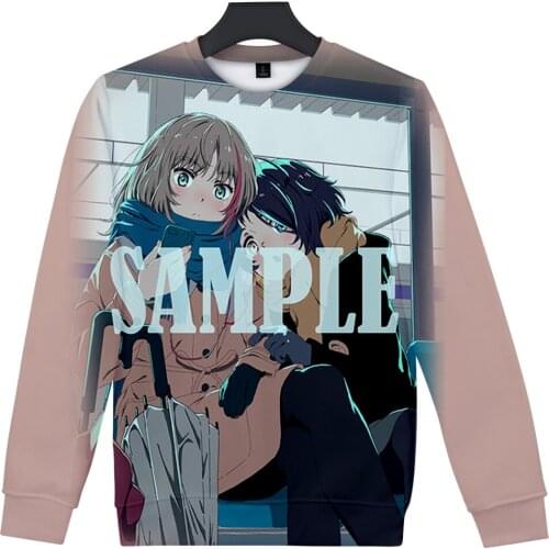 Wonder Egg Priority Ohto Ai Sweatshirt Clothing Men/Women Crew Neck Sweatshirt Anime 3D SAMPLE Top Students Sweatshirt Oversize