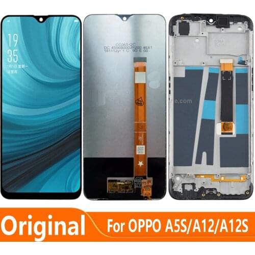 Original 6.2"For Oppo A5s AX5s CPH1909 LCD Display Touch Screen Digitizer Assembly for OPPO A12 A12s LCD Glass CPH2083 CPH2077