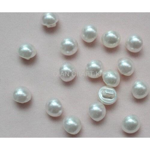 1000pcs retro domed button- Shiny pearly 9mm-shank tiny buttons mini pearl dome shank buttons