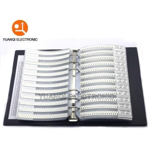 1206 5% SMD Resistor Sample Book 1/4W 0R-10M 170valuesx25pcs=4250pcs Resistor Kit 0R~10M