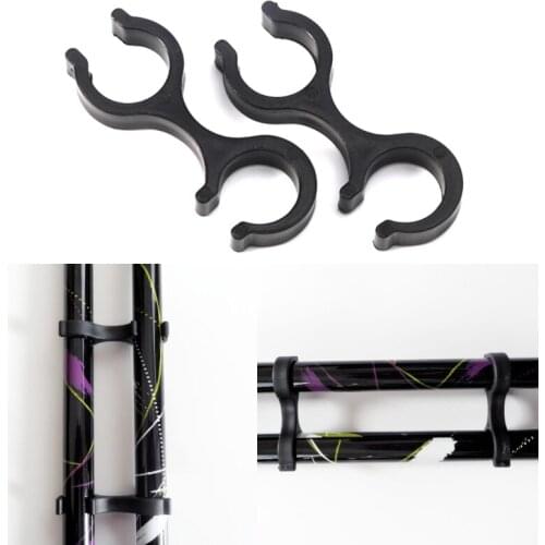 2pcs Walking Stick Buckle Trek Basket Rubber Tip Carbon Fiber Hike Poles Clasp