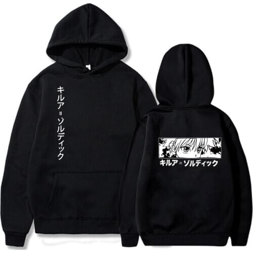 2020 Fashion Hunter X Hunter Killua Eyes Hoodies Streetwear Pullover Sweatshirt Men Hip Hop Hoodie Pullove