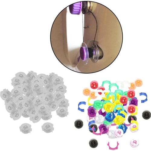 50 Pieces Sewing Bobbin Holder Clips Small Clips Sewing Tool Clips with Plastic