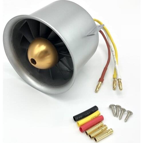 80mm EDF 12-blades Ducted Fan Metal 3658 1857KV In Runner Motor For All Freewing 80mm Upgrade Version Freeshipping E72311