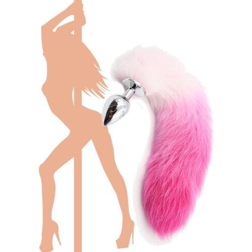 Exotic Tail Anal Plug Metal Butt Plug Anal Sex Toys Anal Toys BDSM Sex Flirting Prostate Massage Plugs for Women Men Sex Games