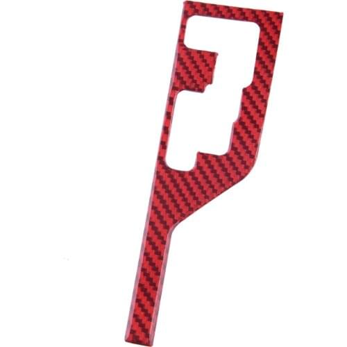 Car Red Carbon Fiber Center Console Gear Shift Indicator Cover Trim Sticker LHD Fit For Toyota Tacoma 2016 2017 2018 2019 2020