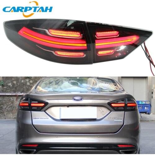Car Styling Taillight Tail Lights For Ford Mondeo Fusion 2013 - 2016 Rear Lamp DRL + Turn Signal + Brake + Reverse LED Lights