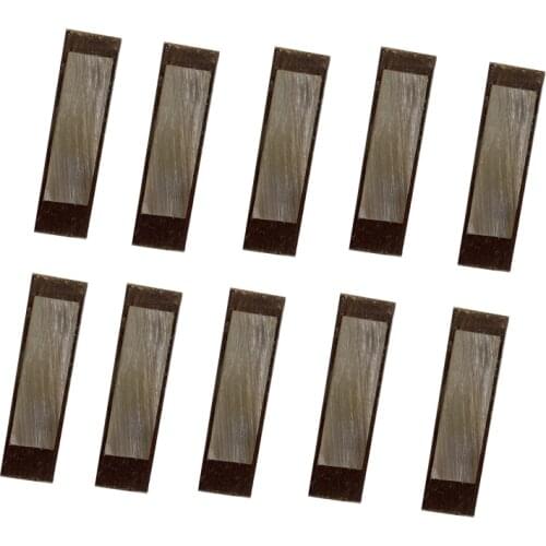 Free Shipping 10 Pcs New Quality Flamed Violin Bow,cello bow,bass bow Frog Abalone Slides with wood stick repair frog replace