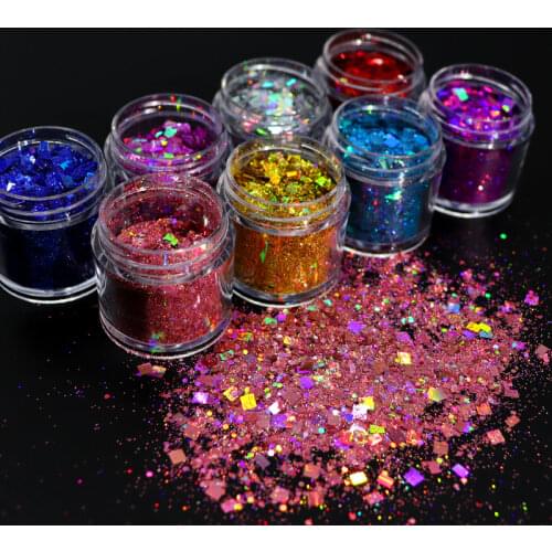 Mixed Quadrilateral Holographic Chunky Glitter For Resin Shaker Filler Slime Filling Sparkling Sequins DIY Jewelry Making Crafts