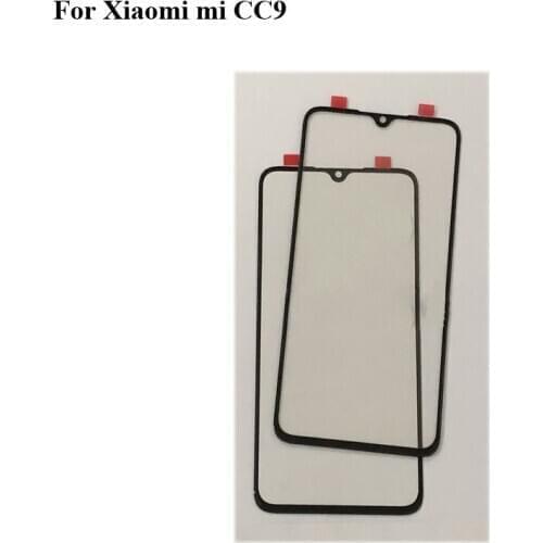 For Xiaomi Mi CC9 CC 9 Outer Glass Lens touchscreen Touch screen Outer Screen 6.39 inch Glass Cover without flex Micc9