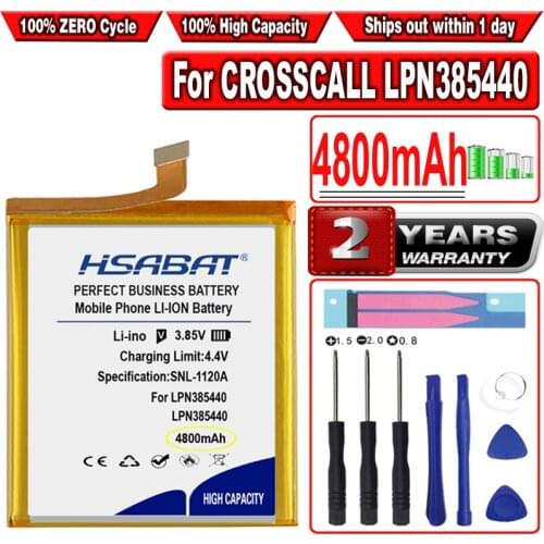 HSABAT 4800mAh LPN385440 Battery for Crosscall Trekker-X4