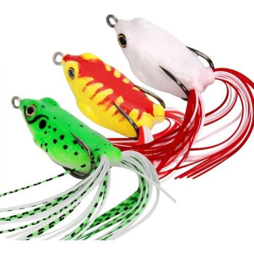 Soft Frog Lure Silicone Bait 4cm 5.5g Fishing Lures Wobblers Artificial Bait