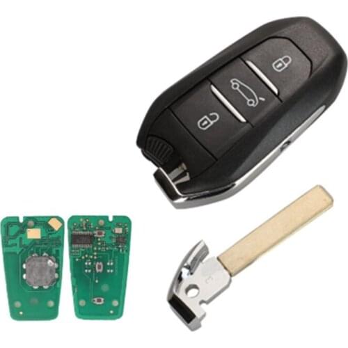 Wilongda Keyless Remote key 3 button car key 434MHZ ID46 PCF7945/7953(HITAG2) chip for Citroen- 508 auto key