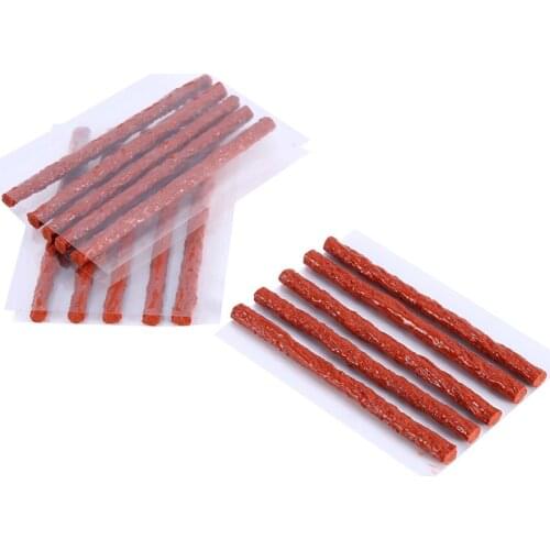50pcs/set tubeless tire repair Scooter Bike Automobile Motorcycle Rubber Strips Kit Plug Tire Puncture Repair Sealer 100*6mm