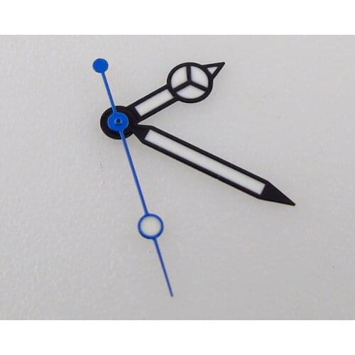Red/Blue Second hands Black edge white Watch Hands Luminous for NH35 Movement