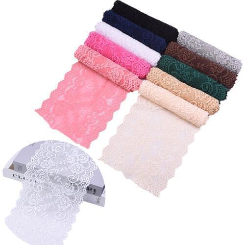 2 yards 15cm width Flower Embroidered Lace Fabric Trim Ribbons DIY Sewing Handmade garment accessories