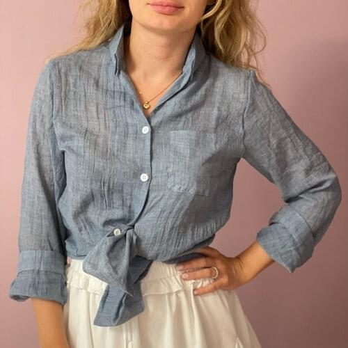 Женские хлопковые рубашки LJSXLS China At AliExpress