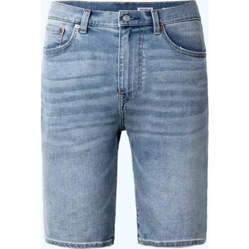 Xiaomi Mens Antibacterial Stretch Denim Shorts Smart Antibacterial High Elasticity Casual Slim Fit Short Jeans