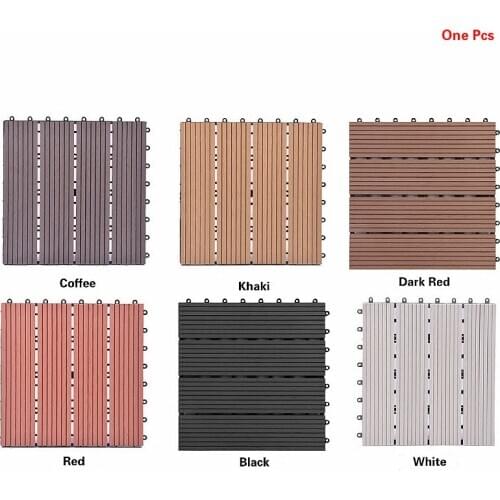 300 x 300 mm Interlocking floor tiles plastic wood flooring for outdoor balcony garden floor DIY home decor easy assembly