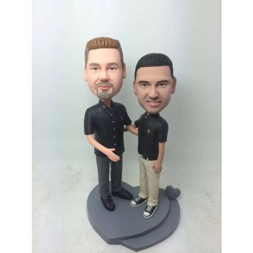 Custom Wedding Cake Toppers Bobble Head Wedding Cake Topper Bride groom figure dolls bobblehead