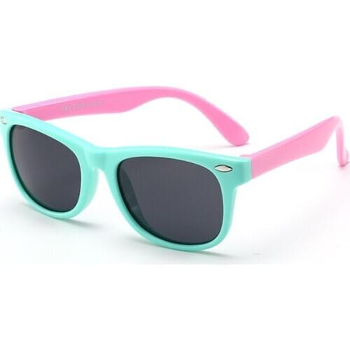 Kids Rivet Classic TAC Polarized Sunglasses TR90 Flexible Safety Frame Boy Girl Brand Design Fashion Eyewear Children Shades