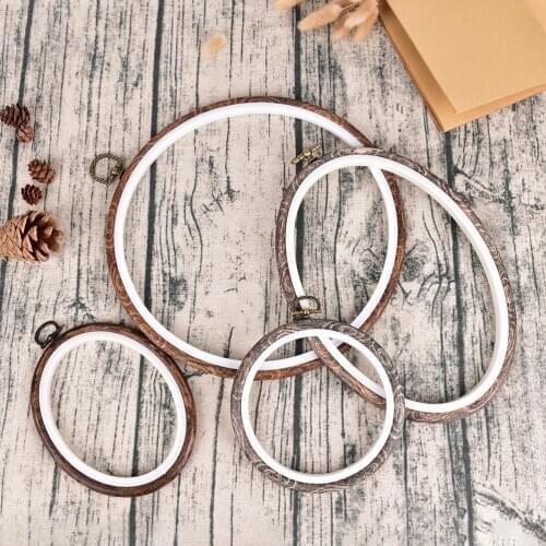Practical 12-29cm Cross Stitch Machine Wooden Frame Embroidery Hoop Ring Round Hand DIY Needlecraft Household Sewing Tool