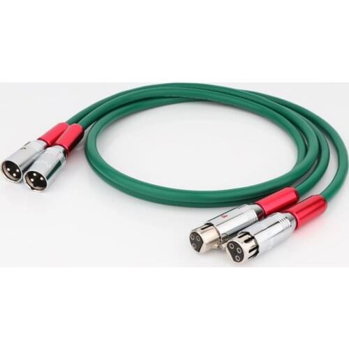 Preffair High Quality Silver Copper Mix Plated Balance Cable XLR Male to XLR Female audio Interconnect Cable Analogue cable
