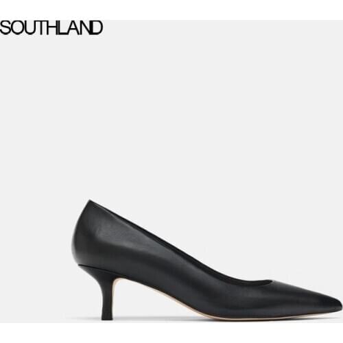 SOUTHLAND Mature Pumps Fashion Colorful High Quality Sheepskin Pointed Toe Shoes Elegant Womens Pumps 5CM