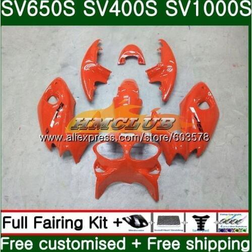 SV400S For SUZUKI SV650S SV1000S 98 99 00 01 02 23CL.17 SV 650S 400S SV650 SV400 S 1998 1999 2000 2001 2002 Gloss orange Fairing