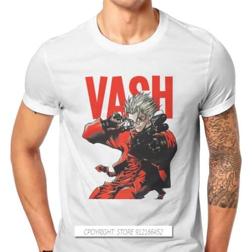 Trigun Vash The Stampede Meryl Stryfe Thompson Anime TShirt For Men Cool Humor Summer Tees T Shirt New Design Fluffy