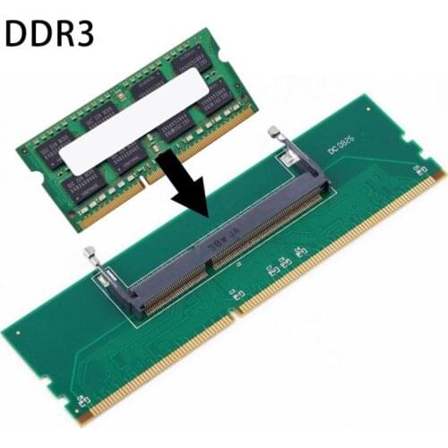 DDR3 Notebook Memory To Desktop Memory Adapter Card 200 Pin SO-DIMM To Desktop 240 Pin DIMM DDR3 Adapter Portable Connector