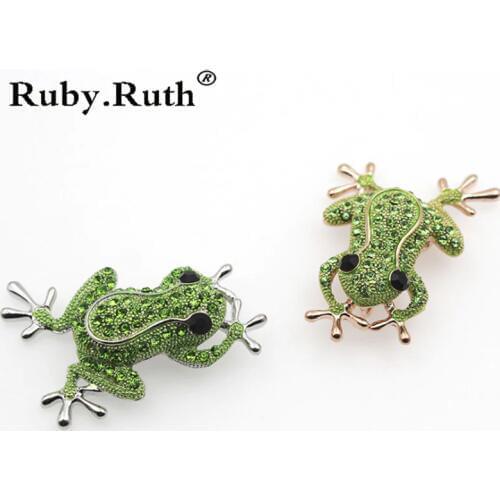 Silver Color Animal Frog Brooch Female Creative Cartoon Brooches Pins For Women & Men jewelry