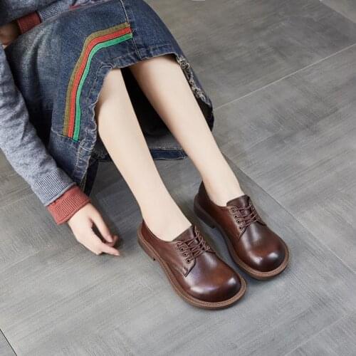 Japanese College Style Small Leather Shoes Womens Spring 2021 New Genuine Leather Single Shoes Increased British Retro Loafers