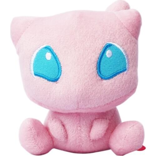 12cm Anime Mew Plush Peluche Toys Soft Stuffed Animals Cute Cartoon Hot Doll Birthday Christmas Gifts for Kids Girl