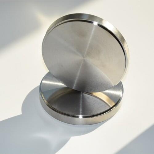 2 Pcs Dental Implant Material OD98x18/20/22/25mm Grade 2/5 Dental Titanium Milling Blank Disc for Open CAD CAM Milling System