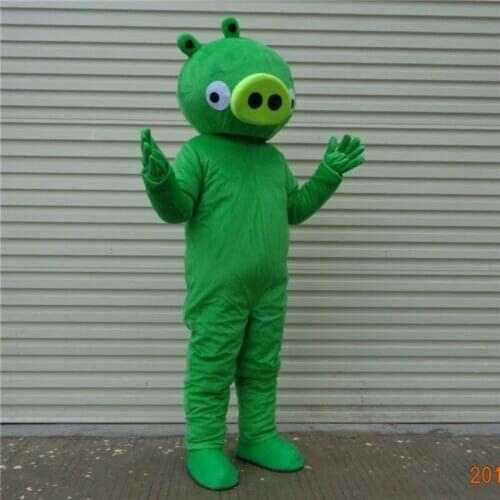 2019 Green Pig Mascot Costume Animal Parade Party Cosplay Adult Unisex Outfit us High Quality Cartoon Character Unisex Clothing