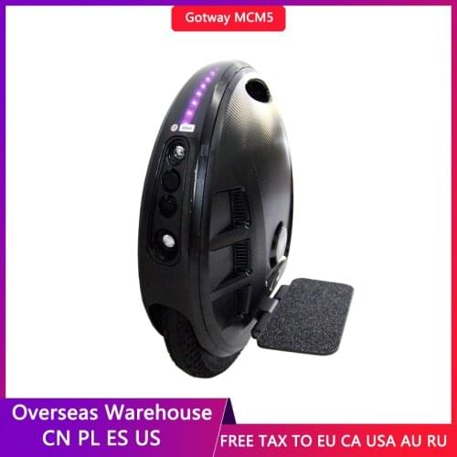 2021 Newest GotWay Mcm5 Electric Unicycle One Wheel Scooter Motor 1500W Battery 84V 800wh LIFE 60-80KM Max Speed 40km/h Portable