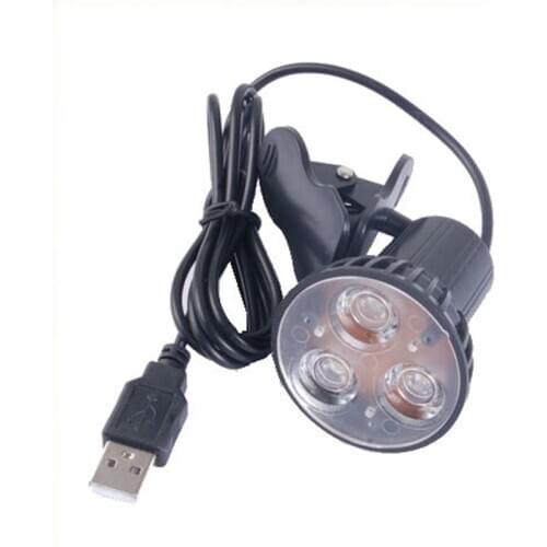 3 LED Port Clip On Spot USB Lamp Light For Laptop PC Notebook Black Super Bright